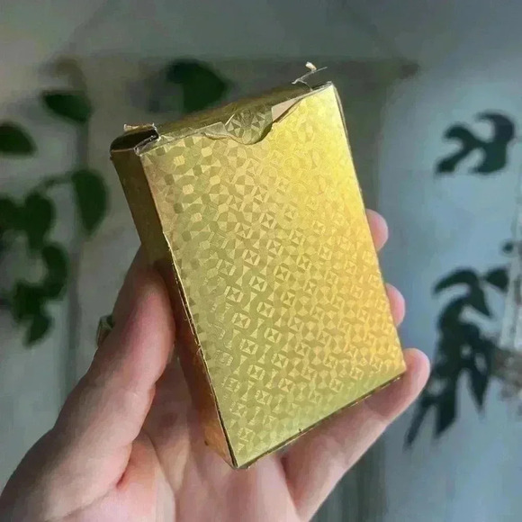 24K Gold Plated Poker Card Set Gold Foil Playing Cards - Picture 3 of 6